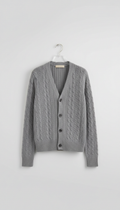 Powder Grey Knit Cardigan