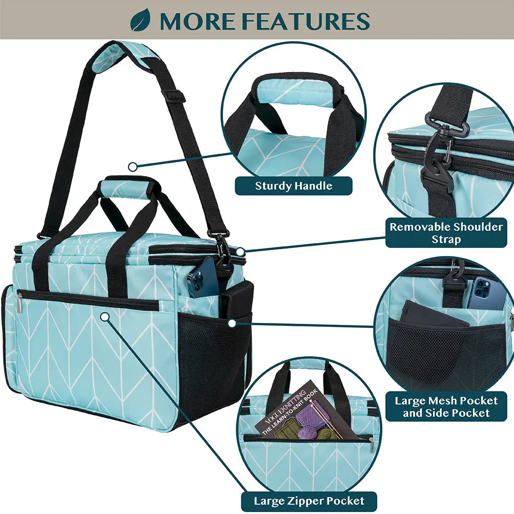 PAVILIA Yarn Storage Tote for Knitting