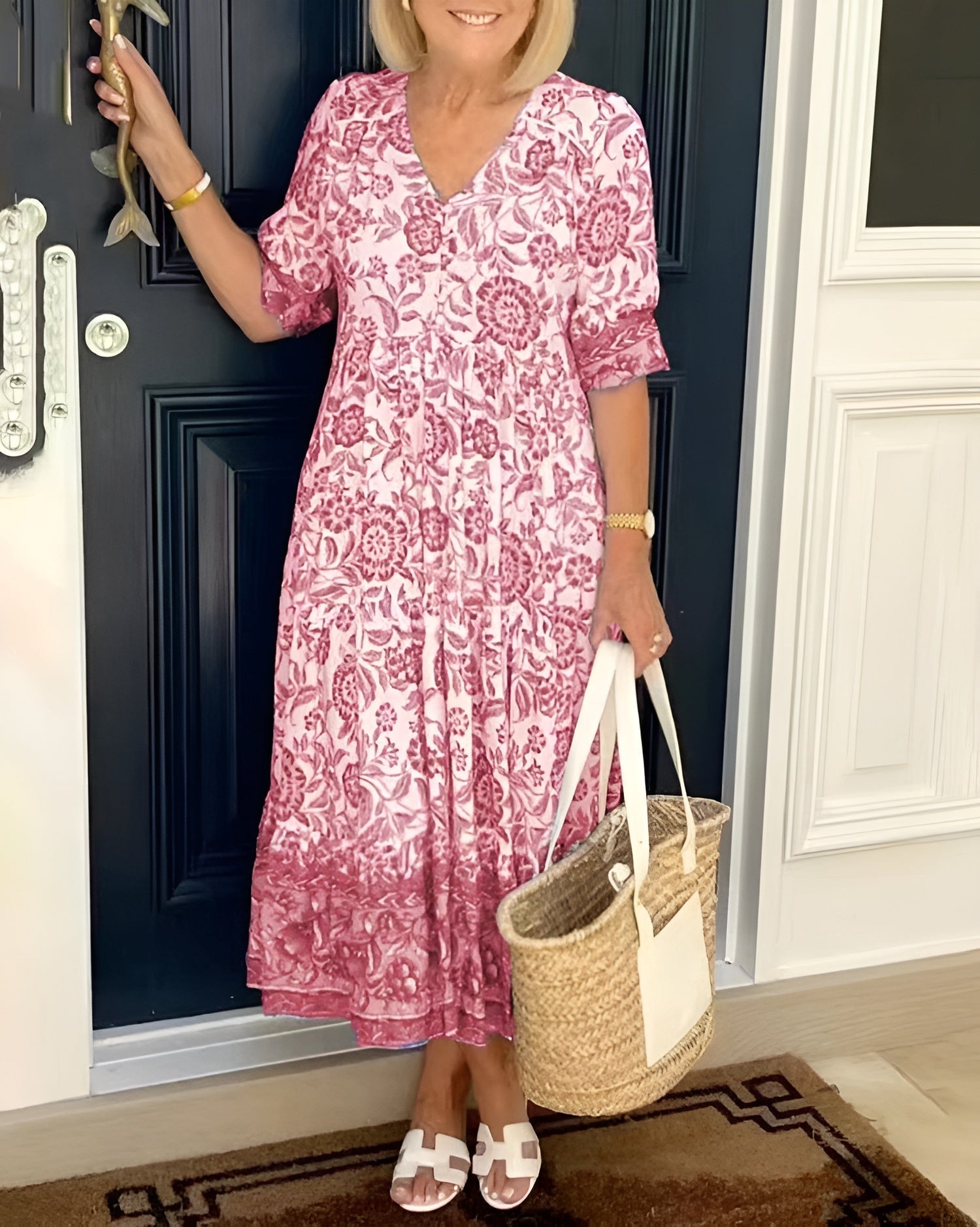 Elena Floral Easy Midi