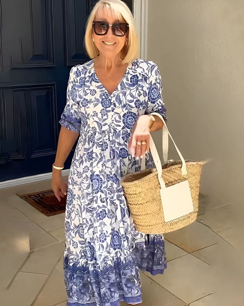 Elena Floral Easy Midi