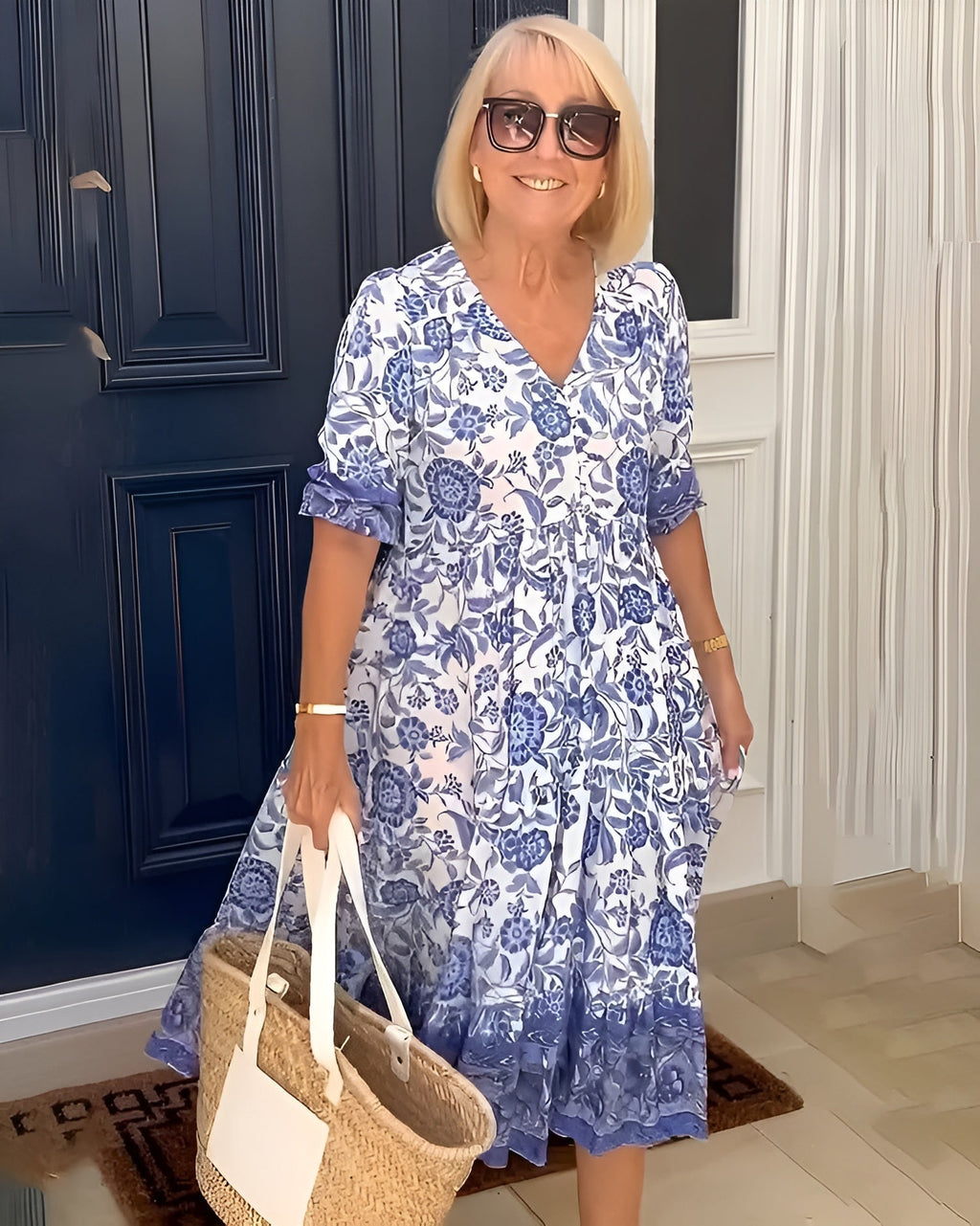 Elena Floral Easy Midi